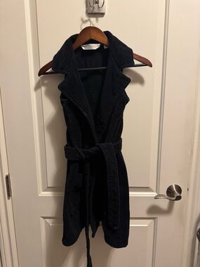 Victoria's Secret Black Terry Robe